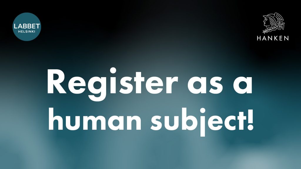 Register as a human subject!