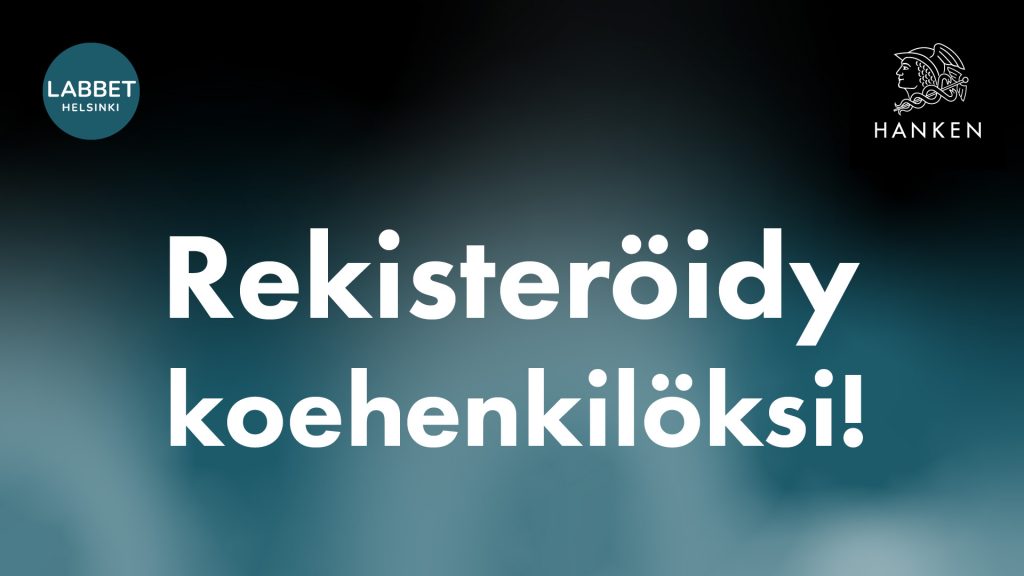 Rekisteröidy koehenkilöksi!