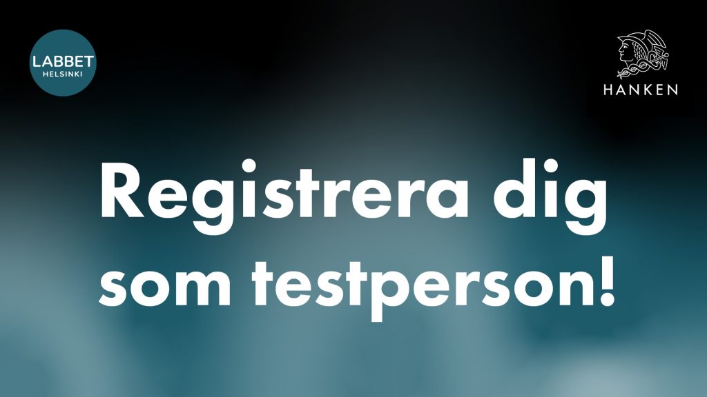 Registrera dig som testperson!